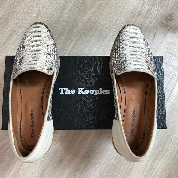 The Kooples Shoes - The Kooples Natural Python Leather Loafers